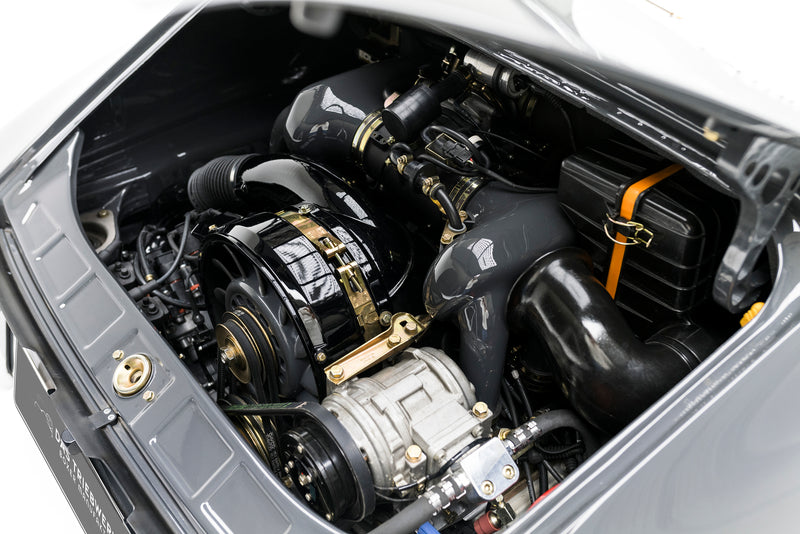 Engine compartment of a Gray Triebwerk F3.6 with visible components